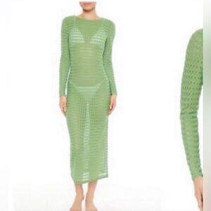 Green Crochet Swim Cover